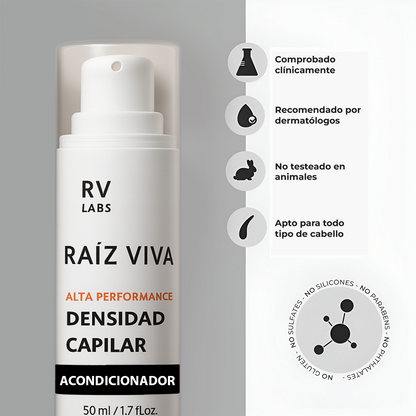 Kit RAIZ VIVA Shampoo Y Acondicionador De Alta Densidad Con CAPIXYL 5%