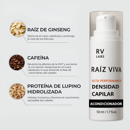 Kit RAIZ VIVA Shampoo Y Acondicionador De Alta Densidad Con CAPIXYL 5%