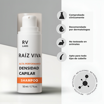 Kit RAIZ VIVA Shampoo Y Acondicionador De Alta Densidad Con CAPIXYL 5%